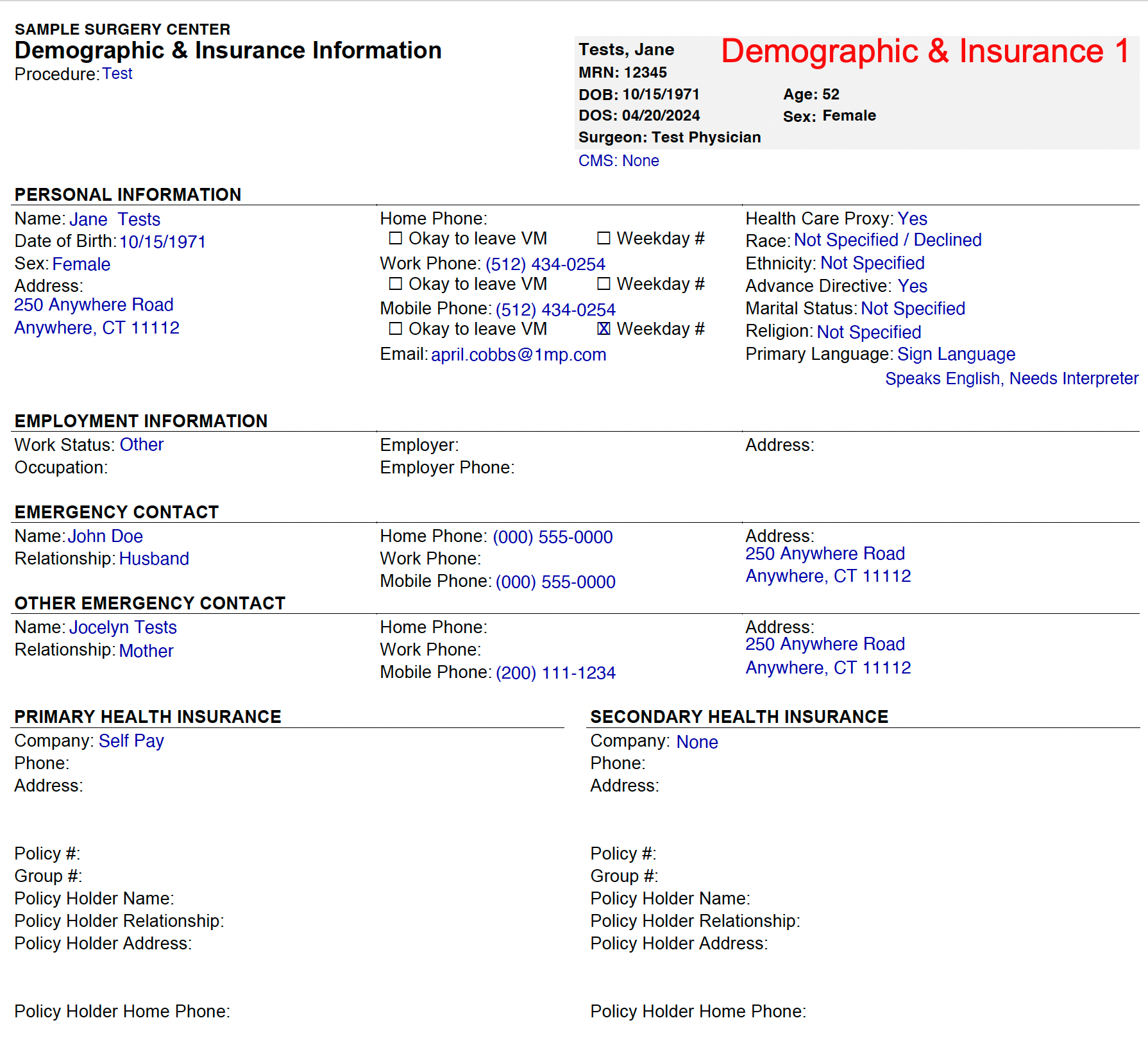 Demographics 1