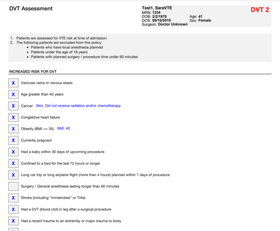 DVT Form 2